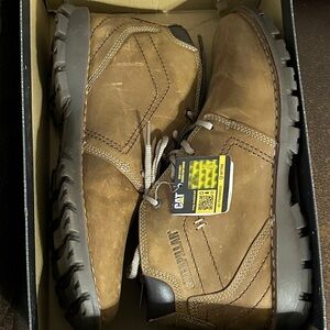 NEW Caterpillar Men's Brown Leather Boots size 11